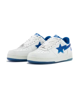 A Bathing Ape BAPE STA Patent Leather 'White Blue'
