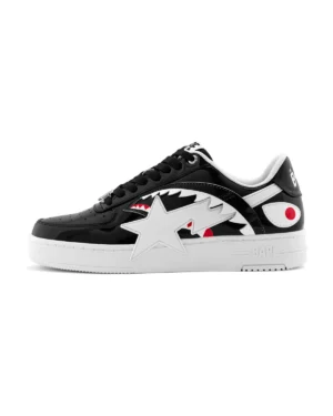 A Bathing Ape BAPE STA #4 Shark Patent Leather 'Black'