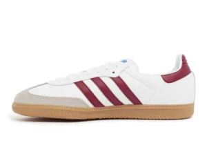 Adidas Samba OG – White Collegiate Burgundy